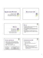 Bảo vệ và an ninh trong nguyên lý hệ điều hành