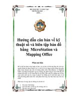 hướng dẫn căn bản vẽ kỹ thuật bằng microstation và mapping office