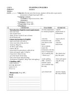 Giáo án Tiếng anh 6 trọn năm hoàn thiện