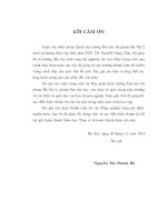 Hàm khoảng cách và một số ứng dụng