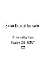 slike bài giảng môn chương trình dịch chương 5 syntax-directed translation
