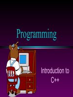 Programming introduce to cplusplus