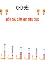 Kỹ năng hóa giải cảm xúc tiêu cực