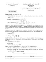 Đề kiểm tra KTGV THCS môn Toán 2011