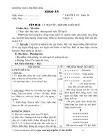 Giáo án Thể dục 9 Học Kì I