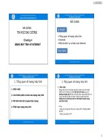 bài giảng tin học đại cương chương 4 - đh nông nghiệp hà nội