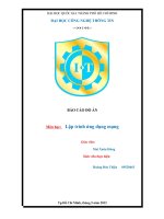 Báo cáo đồ án môn học lập trình ứng dụng mạng