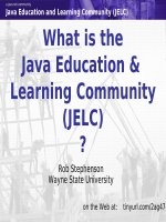 What is the java education learning community JELC