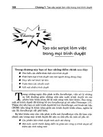 tạo các scrip làm việc trong môi trường trình duyệt