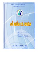 Bìa sổ điểm cá nhân PTS đẹp