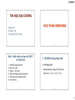 Bài giảng tin học đại cương   GV  huỳnh thị thu thủy