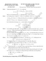 ĐỀ THI CAO HỌC TOÁN QUY NHƠN 2011