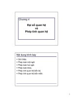 Đại số quan hệ và phép tính quan hệ