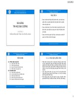 bài giảng tin học đại cương chương 3 đh nông nghiệp hà nội