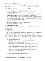 Giáo án Thể dục 7 Học Kì I