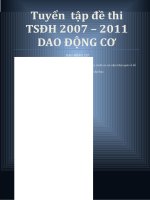 Tuyển tập đề thi tuyển sinh ĐẠI HỌC 2007 - 2011 DAO ĐỘNG CƠ (file WORD)