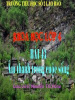 khoa học lop 4 bai 2 tuan 21