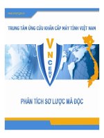 phân tích sơ lược mã độc