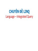 giáo trình bài giảng linq