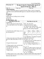 Giáo án tự chọn Hóa 10