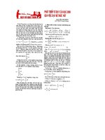 phát triển tư duy qua việc dạy hệ thức viet