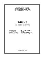 bài giảng hệ thống nhúng