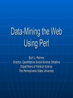 Data mining the web using perl