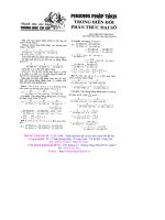 pp tách trong biến đổi phân thức đại số