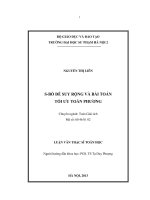 S Bổ đề suy rộng và bài toán tối ưu toàn phương