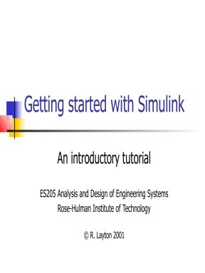 getting started with simulink