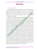 TIỂU LUẬN KIỂU NHÂN VẬT MẶT NẠ TRONG TÁC PHẨM VŨ TRỌNG PHỤNG