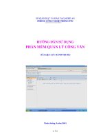 HUONG DAN SU DUNG PHAN MEM QUAN LY CONG VAN