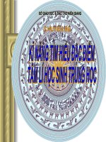 Tập huấn công tác chủ nhiệm lớp 2011-2012 CĐ Kỹ năng tìm hiểu tâm lí