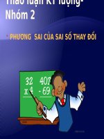 Slide thảo luận kinh tế lượng