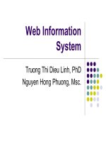 slike bài giảng web thế hệ mới - trương thị diệu linh web information system