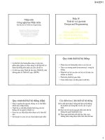 slike bài giảng kỹ thuật phần mềm - bộ môn cnpm (hust) chương 4 thiết kế và lập trình designand programming