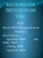 slike thuyết trình báo cáo phân tích thiết kế hướng đối tượng uml hệ thống mở rộng lớp học truyền thống hỗ trợ giao tiếp giảng viên & sinh viên