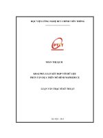 KHAI PHÁ LUẬT KẾT HỢP VỚI DỮ LIỆU PHÂN TÁN DỰA TRÊN MÔ HÌNH MAPREDUCE