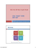 bài giảng cấu trúc dữ liệu và giải thuật các thuật toán sắp xếp