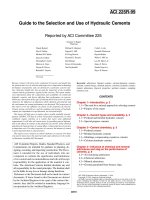 guide to the selection and use of hydraulic cements