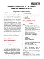 reinforced concrete design for thermal effects on nuclear power plant structures