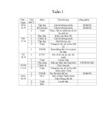 Giáo án lớp 3 (từ tuần 1 đến tuần 4)