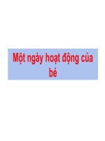 một ngày cua bé ở trường