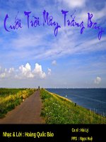 Cuối trời mây trắng bay