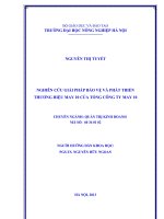 nghiên cứu giải pháp bảo vệ và phát triển thương hiệu may 10 của tổng công ty may 10