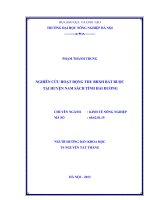 Nghiên cứu hoạt động thu bảo hiểm xã hội bắt buộc tại huyện nam sách tỉnh hải dương