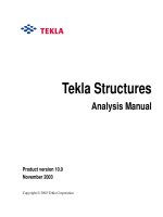 tekla structures analysis manual