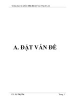 Kinh nghiệm giảng dạy bài 