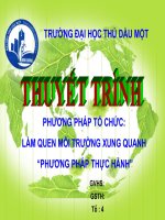 LÀM QUEN VƠI MÔI TRƯỜNG XUNG QUANH