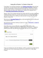 Hướng dẫn cái Win 7, win 8 bằng USB